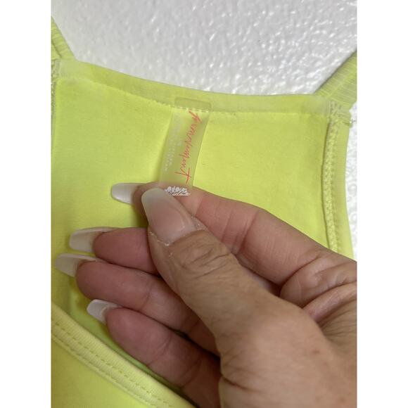 Free People Movement Neon Yellow Romper WLarge | - Picture 3 of 6